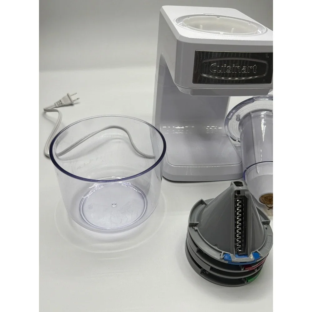 Cuisinart White Ice Cream‎ Maker SSL100 Slicer Shredder Spiralizer Dessert Maker
